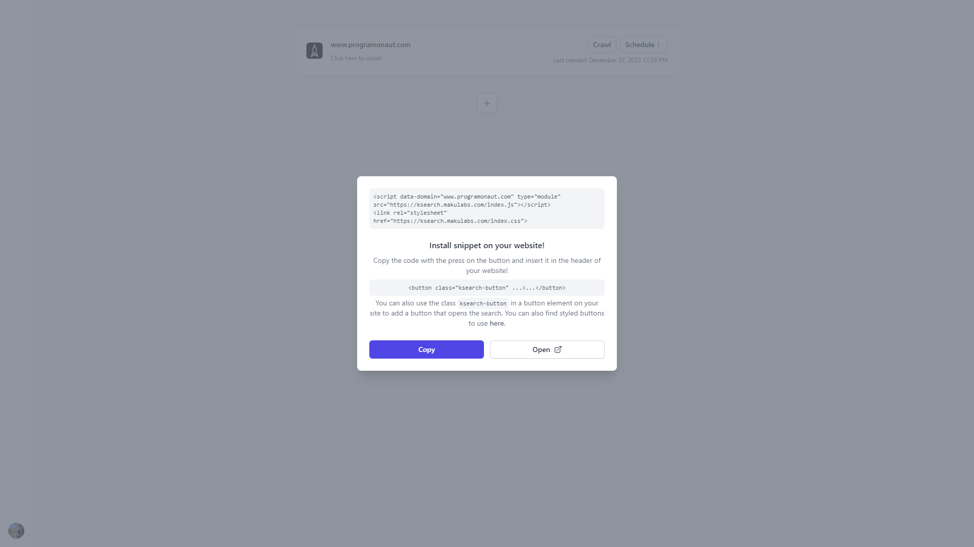 Inbox user interface